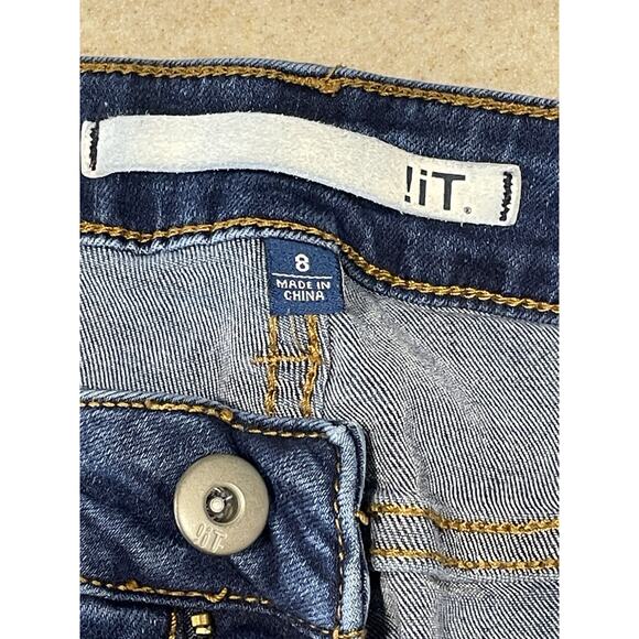 !iT Helena Women's High Rise Skinny Ankle Jeans, Size 8 Blue Wash Distressed - Picture 8 of 14